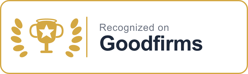 GoodFirms recognized badge